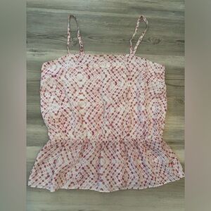 Banana Republic, petite size medium tank with adjustable straps & peplum bottom